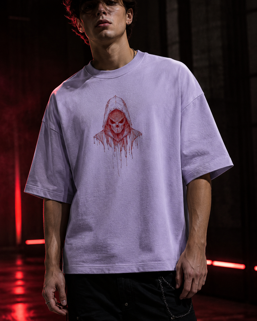 Crimson Reaper Oversized Tee — Bloodline Drop