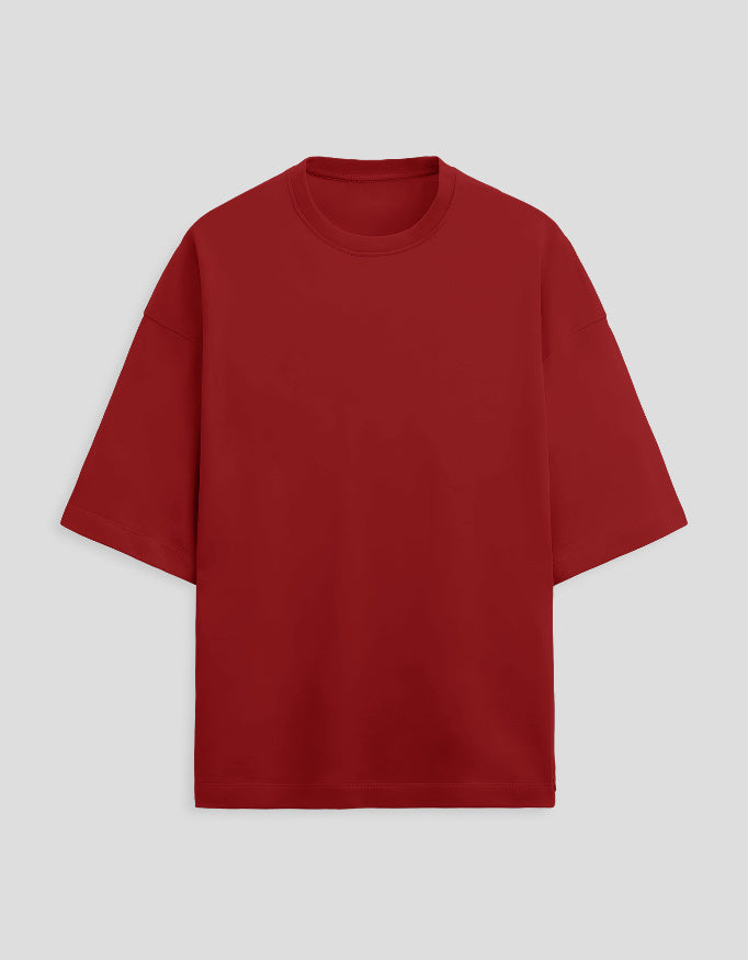 Heavyweight Red Oversized Tee